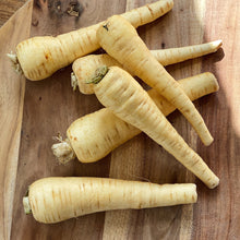 Load image into Gallery viewer, 6 loose parsnips on a board
