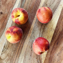 Load image into Gallery viewer, 4 peaches on a wooden board
