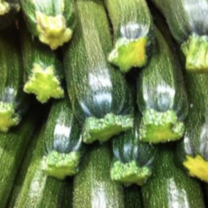 green courgettes