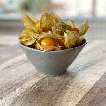Load image into Gallery viewer, physalis in a grey bowl on a wooden board
