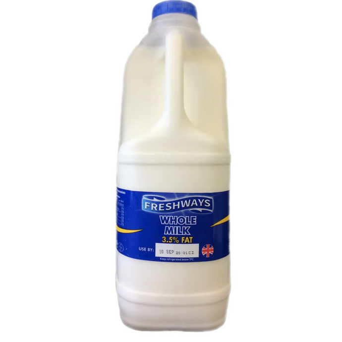 4 pint carton of whole milk